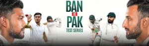 Pakistan and Bangladesh players in action during the 2nd Test match 2026 at Sylhet International Cricket Stadium