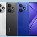 Realme GT Neo 7 smartphone showing premium AMOLED display, gaming-focused design, dual rear cameras, RGB-style aesthetics, and flagship performance features with modern Realme UI interface in 2026.