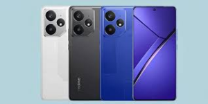 Realme GT Neo 7 smartphone showing premium AMOLED display, gaming-focused design, dual rear cameras, RGB-style aesthetics, and flagship performance features with modern Realme UI interface in 2026.
