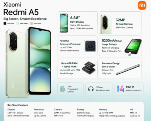 Xiaomi Redmi A5 Price in Pakistan 2026 — 6.88-inch 120Hz Budget Phone Full Review